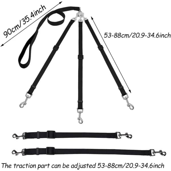 Galaxy Leaf 3-in-1 Dog Leash, Adjustable Leash, Detachable Dog Leash, Jogging Leash for Medium Dogs