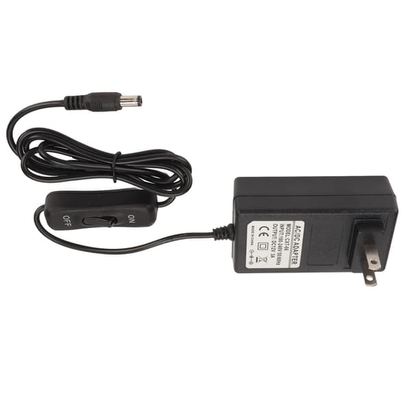 12V strømadapter 20cm nålkutter DC strømforsyningsadapter plugg utstyr 100-240V US-plugg 12V 3A 36W