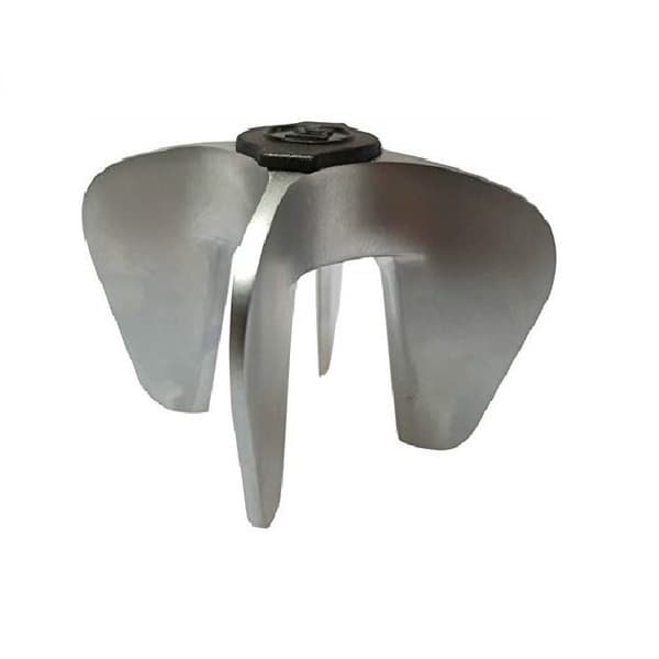 3-delt champagneflaskeåbner Basic Steel 7 x 7 x 6 cm