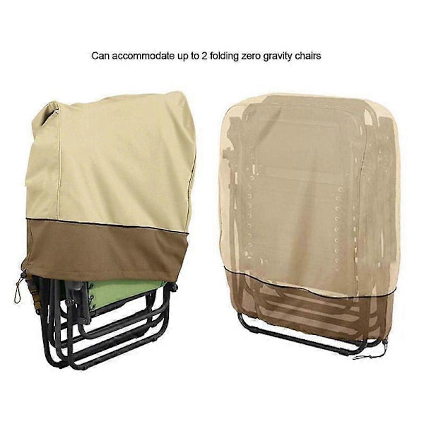 Dammskydd för hopfällbar utomhusstol (Beige Khaki Färgkombination)