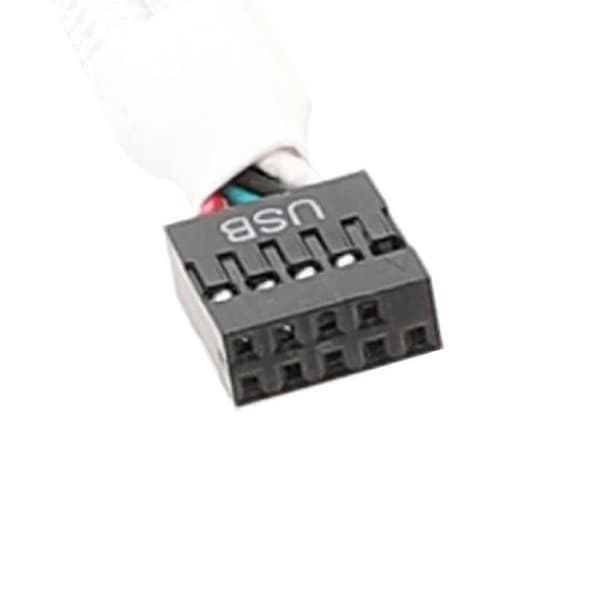 Bundkort USB 2.0 9Pin til 2x 9 Pin Skærmet Kabel Eliminerer Interferens