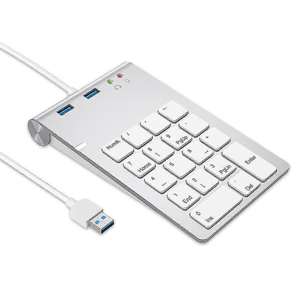 USB-numeronäppäimistö USB3.0+3.5mm ääniliitännällä, monitoiminen kirjanpidon ja rahoituksen laskin