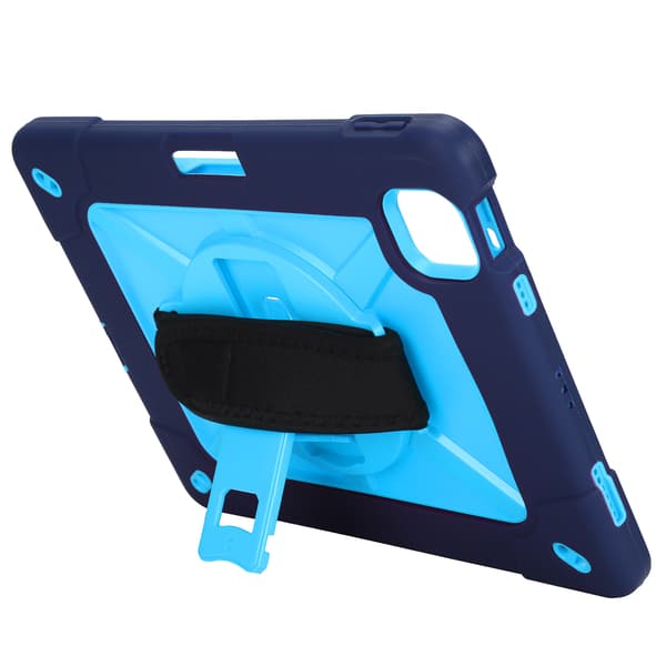 Protective Case Hand Shoulder Strap Protective Case Stand for Ipad Air4 10.9 Dark Blue