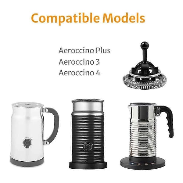 2-pack Replacement Whisk for Aeroccino Milk Frother, Compatible with Models 3, 4, and Plus