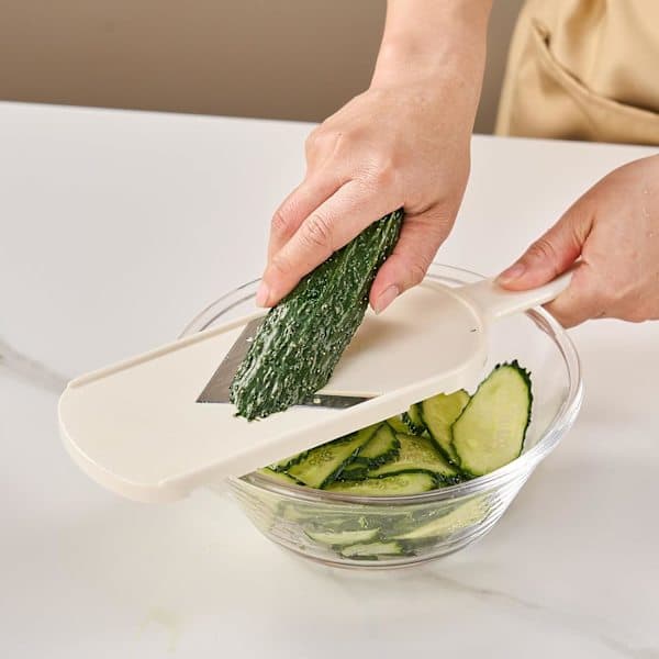 Multifunctional Handheld Slicer - V-shaped Stainless Steel Blade for Kitchen, Vegetable Chopper, Fruit, Cheese Grater, Potato Chip Slicer