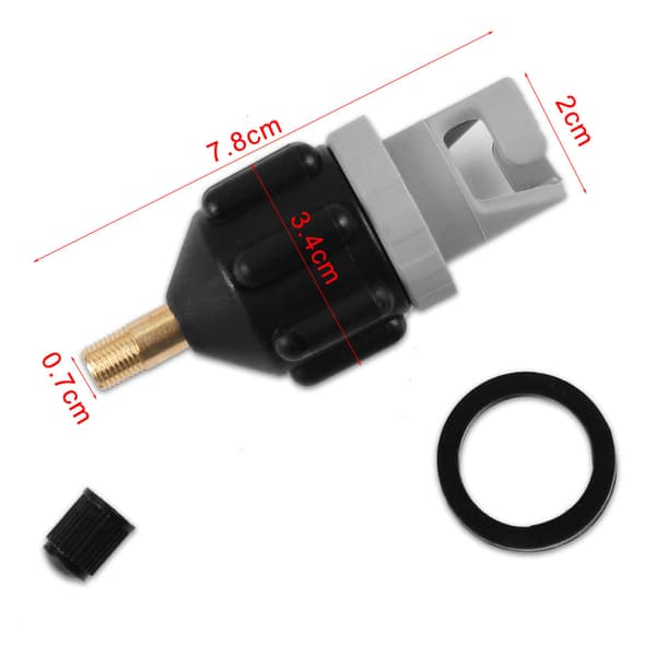 Kajakadapter, kajakbåts luftpump luftventilinflationsadapter, standardventiladapter, SUP-pumpadapter