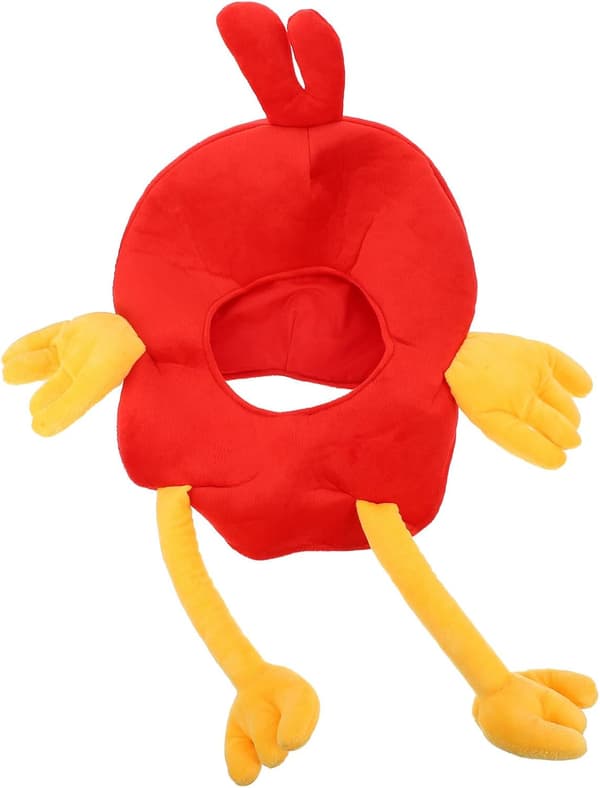 plysjkyllinglue morsom kyllinghodeplagg