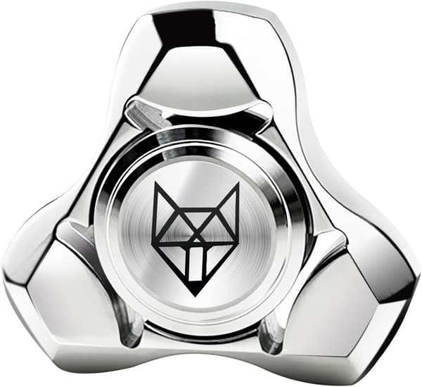 Fidget Spinner-leksaker i metall för vuxna, helt i rostfritt stål 1,5 tum