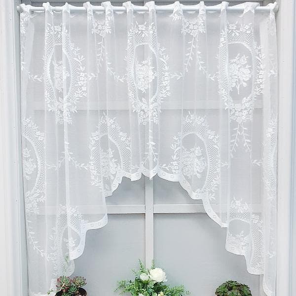 Panelgardin hvit kort gardin #100*150 cm