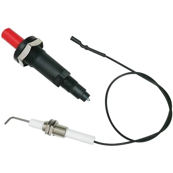 2-pack Piezo Igniter Kit Push Button Ceramic Spark Ignition for Gas Grill Propane LPG NG Outdoor Cooking 9 cm