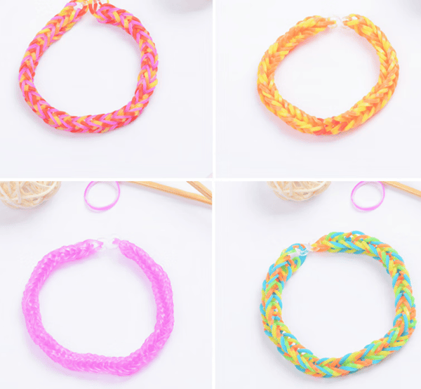 32 rutnät regnbågsgummiband flätare manuellt DIY-material B