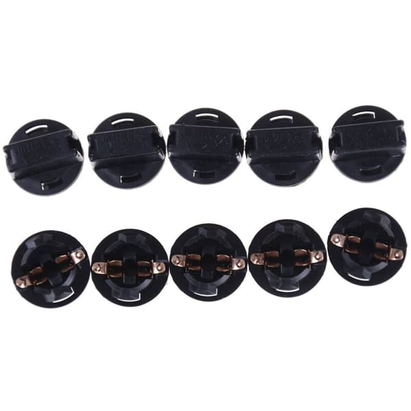 10 pcs T10 Socket Dashboard W5W 168 192 194 Twist Lock Wedge Base Lamp Holder