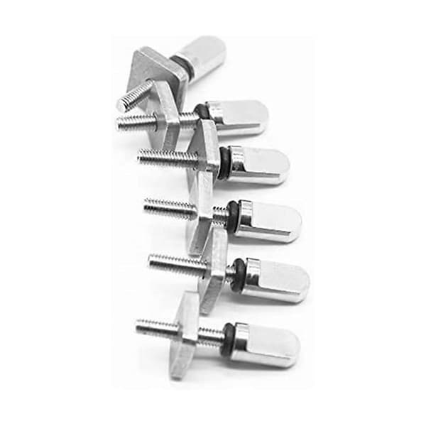 6 Pieces Surfboard Fin Screws, Tool-Free Stainless Steel Thumb Fin Screw for SUP Surf Longboard Paddleboard Silver Silver
