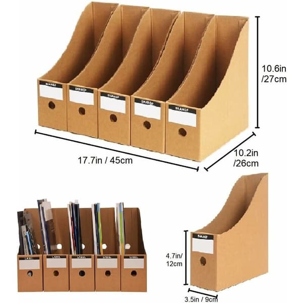 Tier A4 Paper Storage Box Document Holder Magazine Rack Organizer Box for Office Home DIY Container