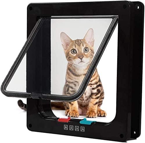 Kattelåge med 4-vejs magnet, kæledyrsdør til katte og små hunde, C