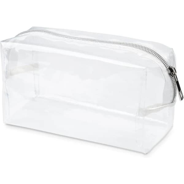 Transparent Pencil Case for Exams, Waterproof PVC Clear Pencil Pouch with Large Capacity