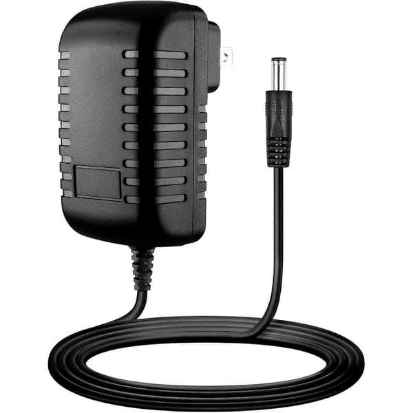 AC-DC strømadapter kompatibel med GTD 2 x 100 Ch UHF håndholdt mikrofonsystem B-22H sort