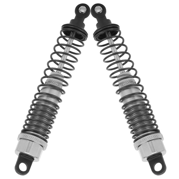 Adjustable 110mm Full Metal Shock Absorber with Spring Damper, Fits Traxxas Slash 2WD Silver