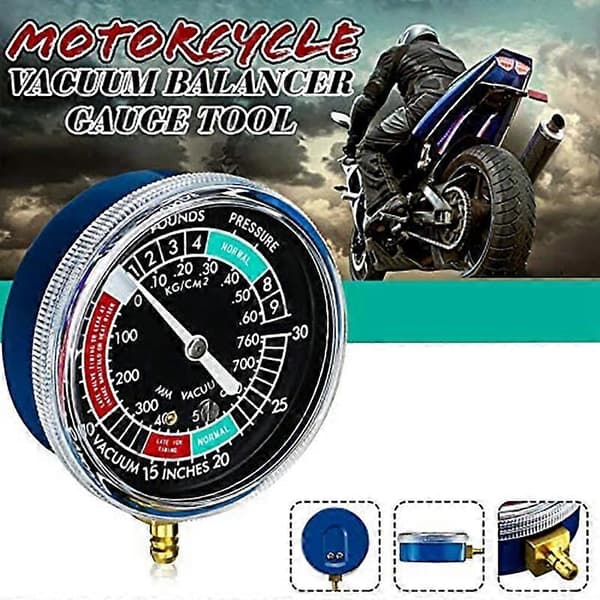 Universal Motorcycle Fuel Vacuum Gauge Carburetor Synchronizer Balancer Tool Black