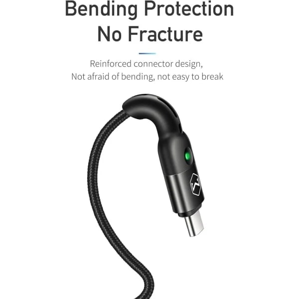 Spiralkabel USB Type-C, USB-kabel med oprulningsfunktion, USB Type-C