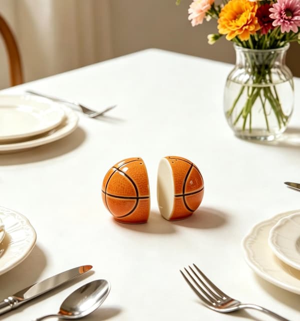 Keramisk salt- och pepparströare, basketkryddburkar, set om 2 -