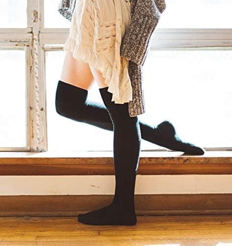 Women's Socks Long Extra Long Cotton Socks Warm Thick Boots Socks Leg Warmers