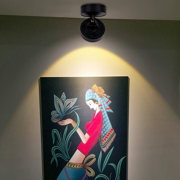 12W LED-loftspotlight, justerbar lyskasse