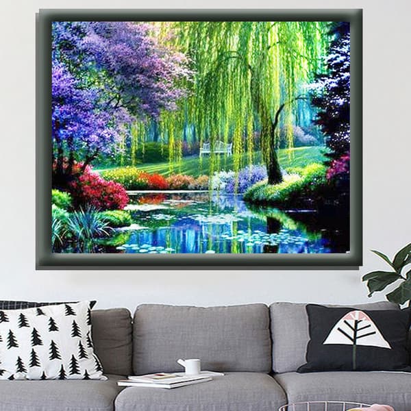 Full 5D DIY Diamond Painting Kit, Dream Park 60x40cm, Diamond Embroidery