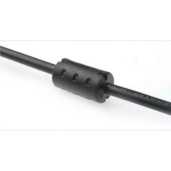 3 meter svart USB standard 2.0 fyrkantig port utskriftskabel skrivarkabel datakabel helt kopparband magnetisk ring skärm, 5-pack