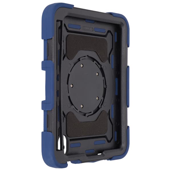 Tablet Case for IOS Tablet 2021 Mini 6 8.3 inch Gen 6 Shockproof Protective Case with 360° Rotating Stand Pen Holder Navy Blue