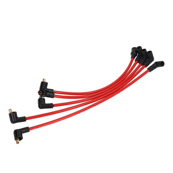 5 stk 8 mm røde silikon HT tennplugger tennpluggkabler for MGB 1800cc modeller YEMAA [DB]
