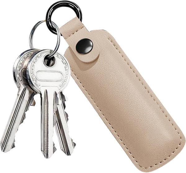 USB-fodral med tumdrift, litet, kompakt, litet beige - beige