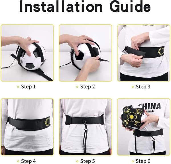 Solo Soccer Trainer, Soccer Kick Training Belt, Training Set for Kids