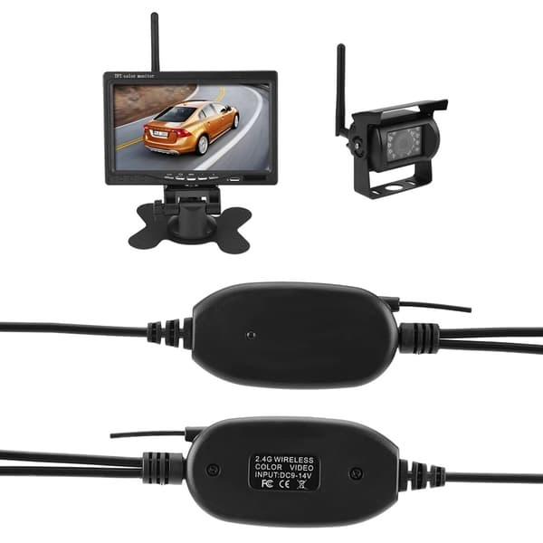 RCA Video 2.4Ghz Wireless Transmitter & Receiver Kit for Car Parking Backup Camera Surveillance System