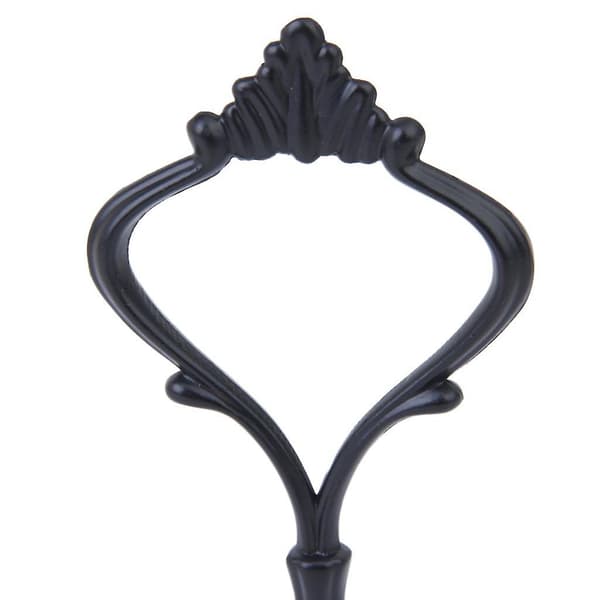 3-Tier Cake and Muffin Stand with Crown Pattern and Handle