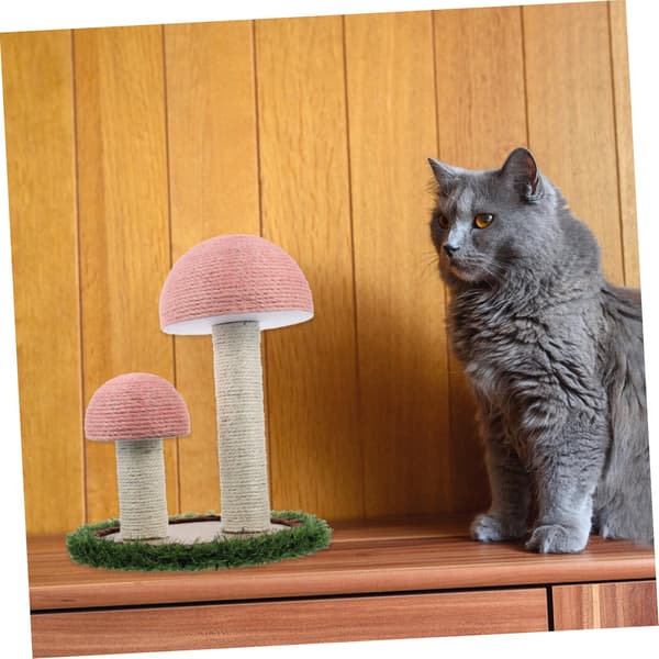 Gulv-til-tak Klorestativ for Katter Sisalmateriale Klatrestativ Veggmontert Klorestolpe og Klorebrett Katteleker