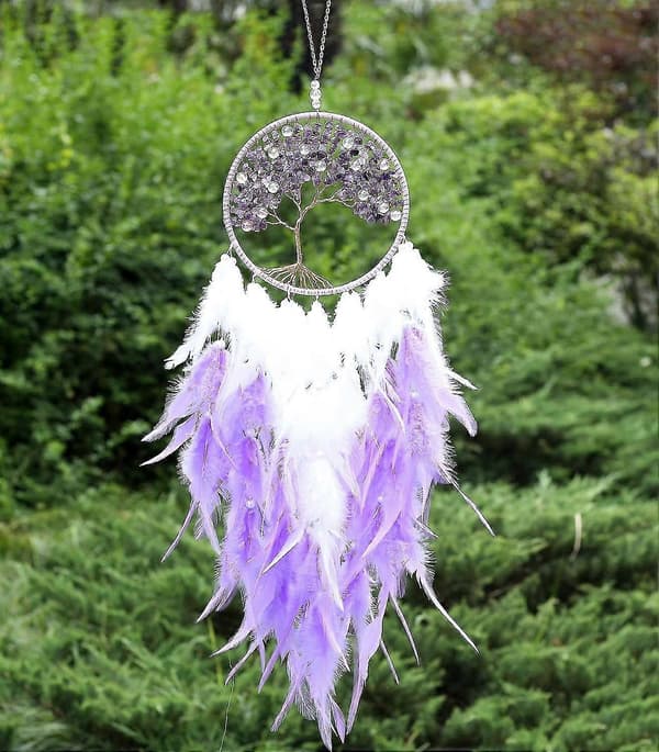 Dream Catcher, Large Handmade Feather Mobile Wall Decoration Bedroom Dorm Decoration