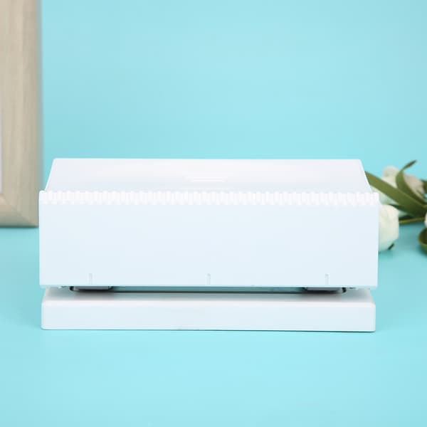 Paper Punch Punching Machine Desktop Supplies Hand Tool 6mm White for 12 Pages