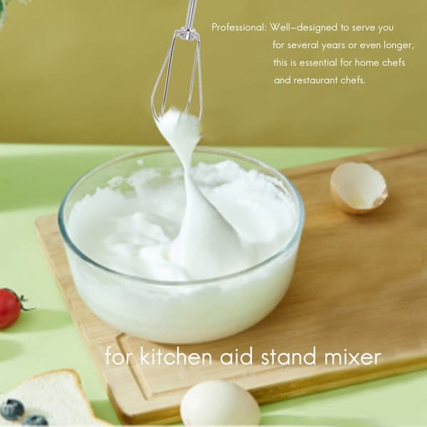 2-pack handmixer turbovispar för köksutrustning, kompatibel med Khm2B W10490648 KHM926