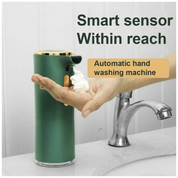Automatic Soap Dispenser Touchless Battery Operated Foaming Soap Dispenser for Bathroom Kitchen Green Green