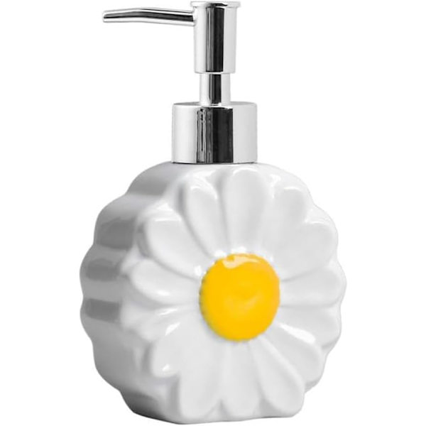 Daisy sæbedispenser keramisk flydende lotionflaske, 270 ml