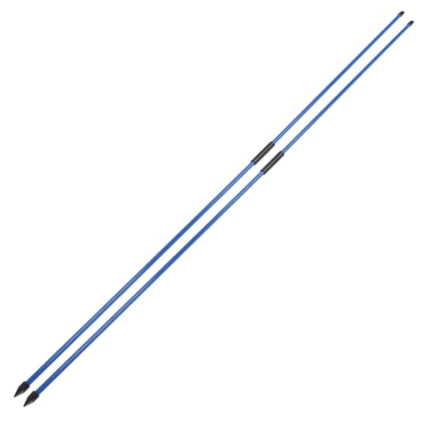Glasfiber Golf Alignment Sticks 2 sektioner Vikbar Golf Riktindikator Rod AidBlue