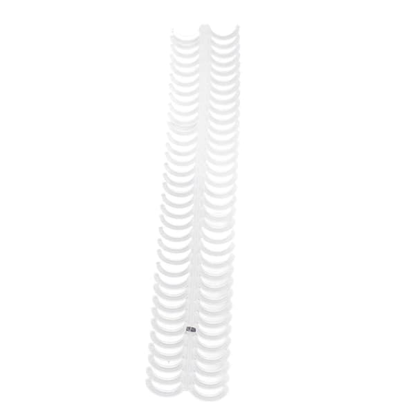 Transparent polypropylenbindingsspiral med 34 hull - 10 stk Slitesterke kontorrygger