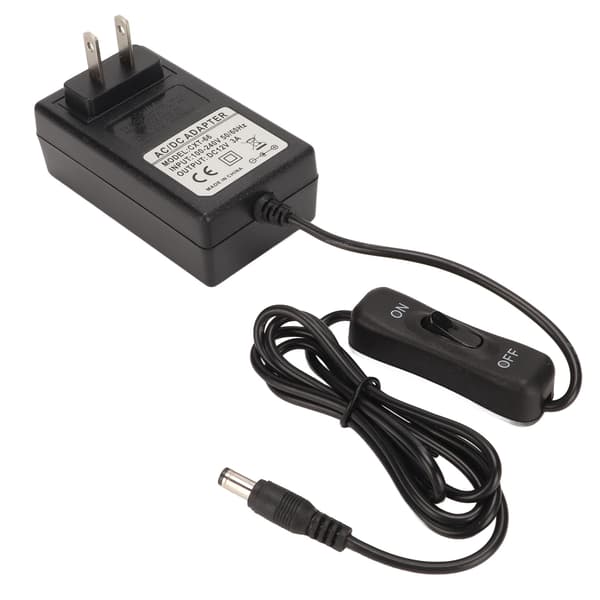 12V strømadapter 20cm nålkutter DC strømforsyningsadapter plugg utstyr 100-240V US-plugg 12V 3A 36W