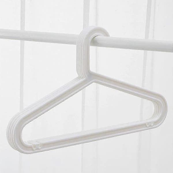 10-pack PP Hangers Lightweight Durable Non-slip for Wardrobe and Laundry White 41 x 23.5 cm White White