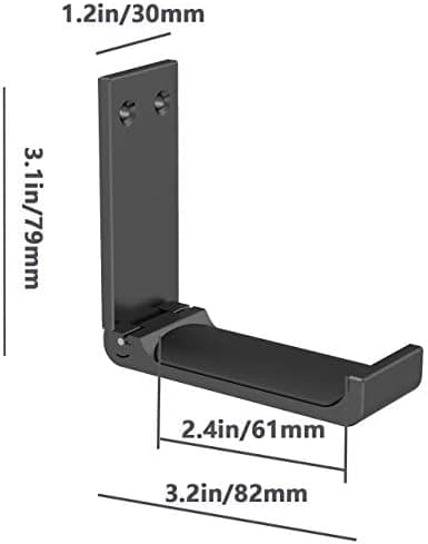Hodetelefonstativ Henger, Headsetholder Montering, Aluminiumkrok med Sterk Teip for Hodetelefoner