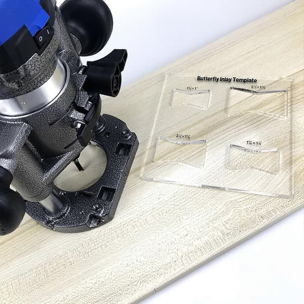 Butterfly Inlay Templates, Router and Decorative Templates for Woodworking, Router Jig Template