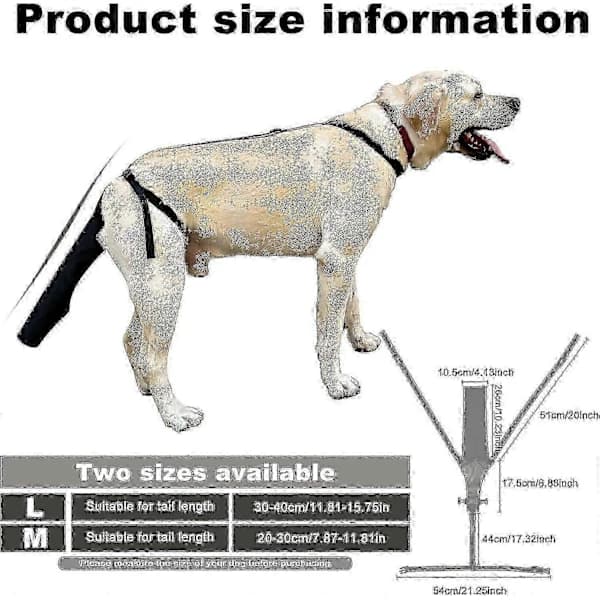 Halebeskyttelse til hunde, Halebeskyttelse til hunde Halebeskyttelse til sår Sort hundesele M