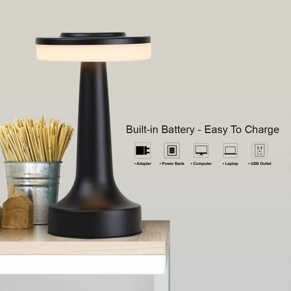 Restaurant bar KTV metallbordlampe USB-lading trinnløs dimming