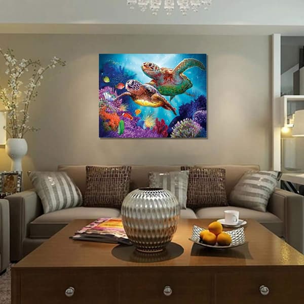 5D Diamond Painting Sea Turtle Full Drill Painting with Diamond A